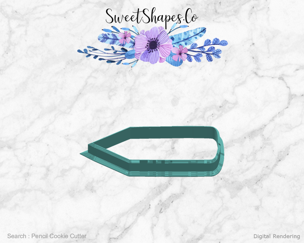 Pencil Cookie Cutter — right view