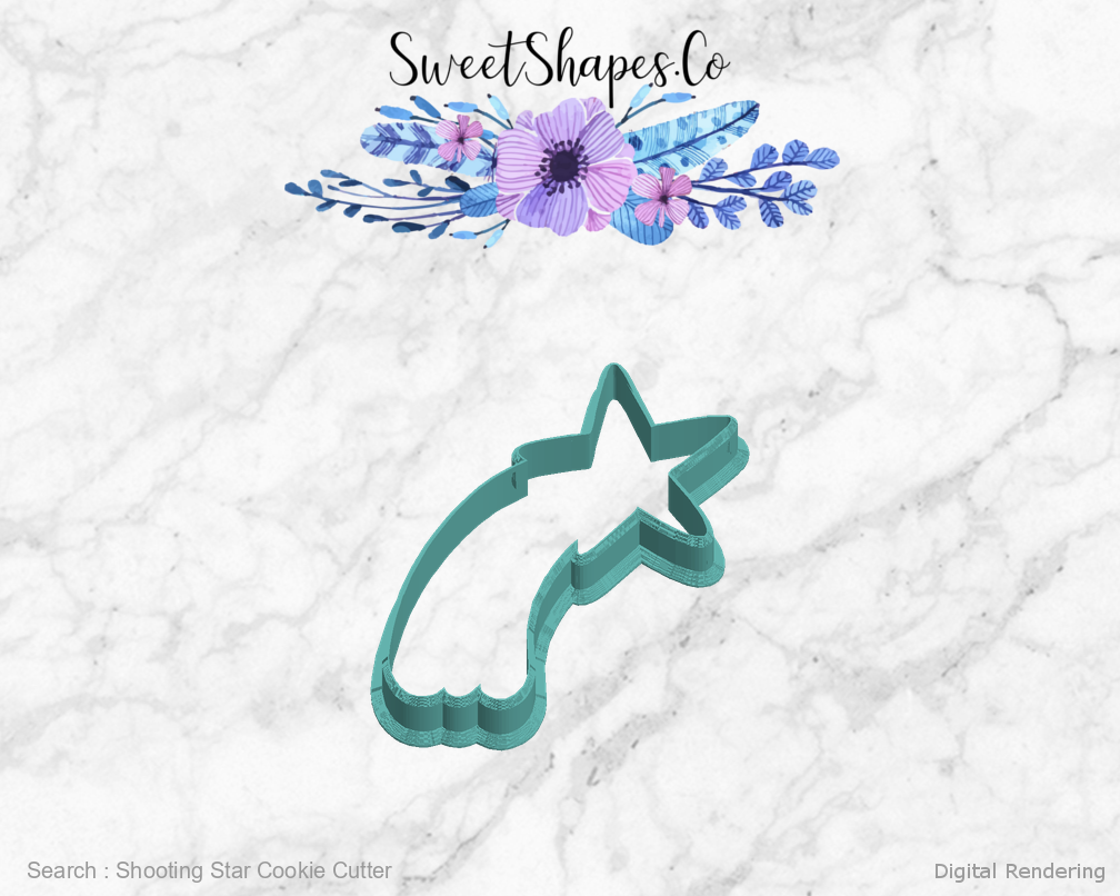 Shooting Star Cookie Cutter — left view