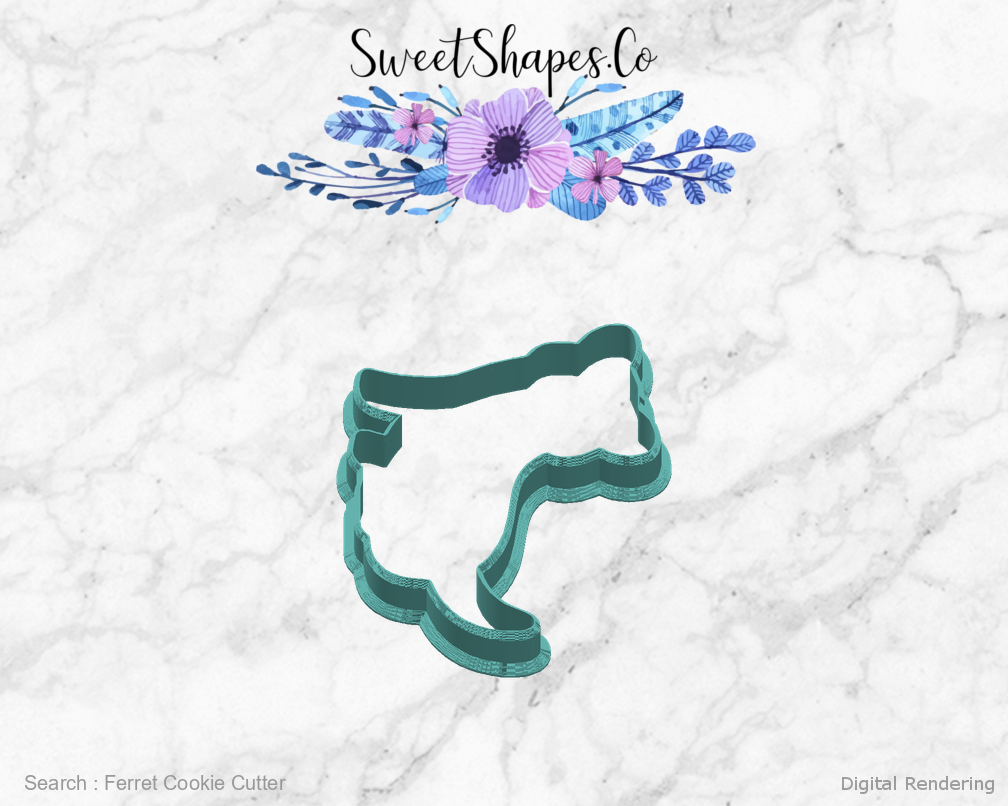 Ferret Cookie Cutter — right view