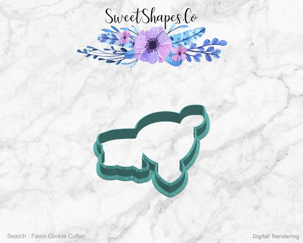 Fawn Cookie Cutter — right view