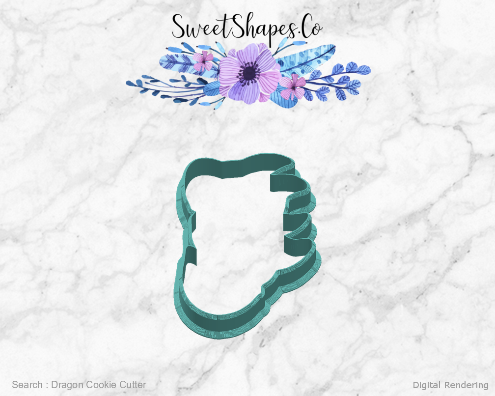 Dragon Cookie Cutter — right view