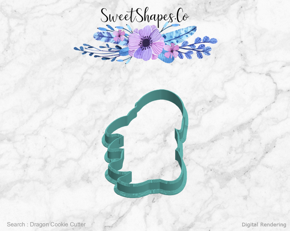 Dragon Cookie Cutter — left view