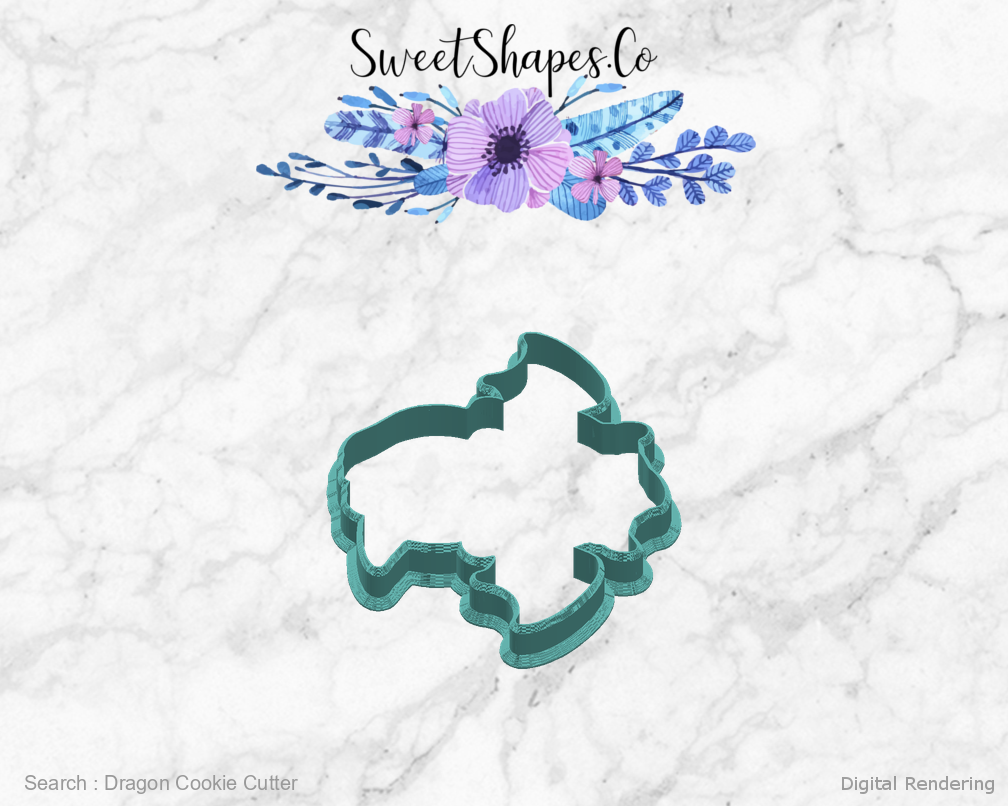 Dragon Cookie Cutter — right view