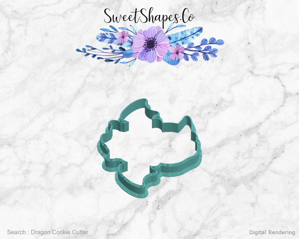 Dragon Cookie Cutter — left view