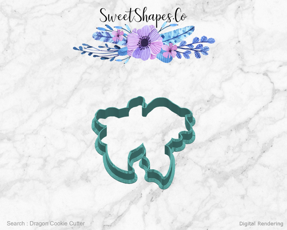 Dragon Cookie Cutter — right view