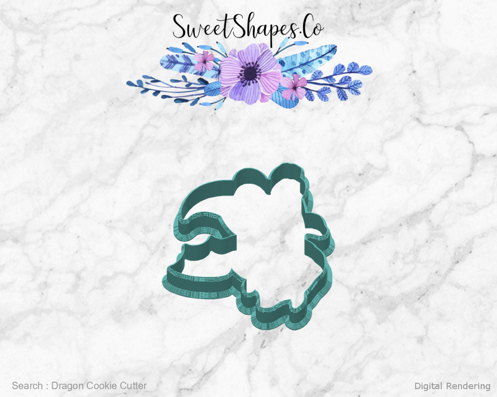 Dragon Cookie Cutter — back view