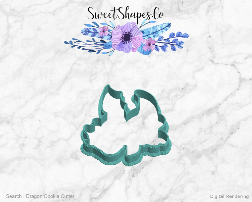 Dragon Cookie Cutter — left view