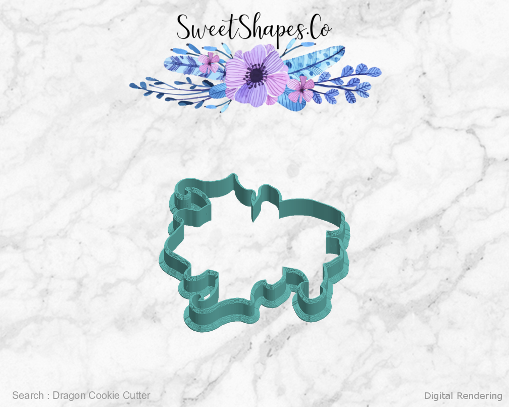 Dragon Cookie Cutter — left view
