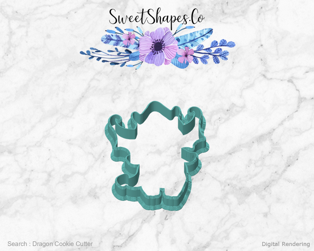 Dragon Cookie Cutter — front view
