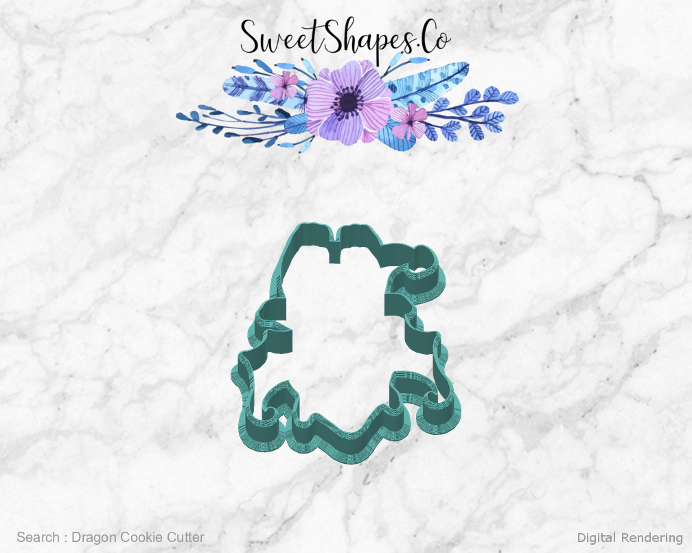 Dragon Cookie Cutter — back view