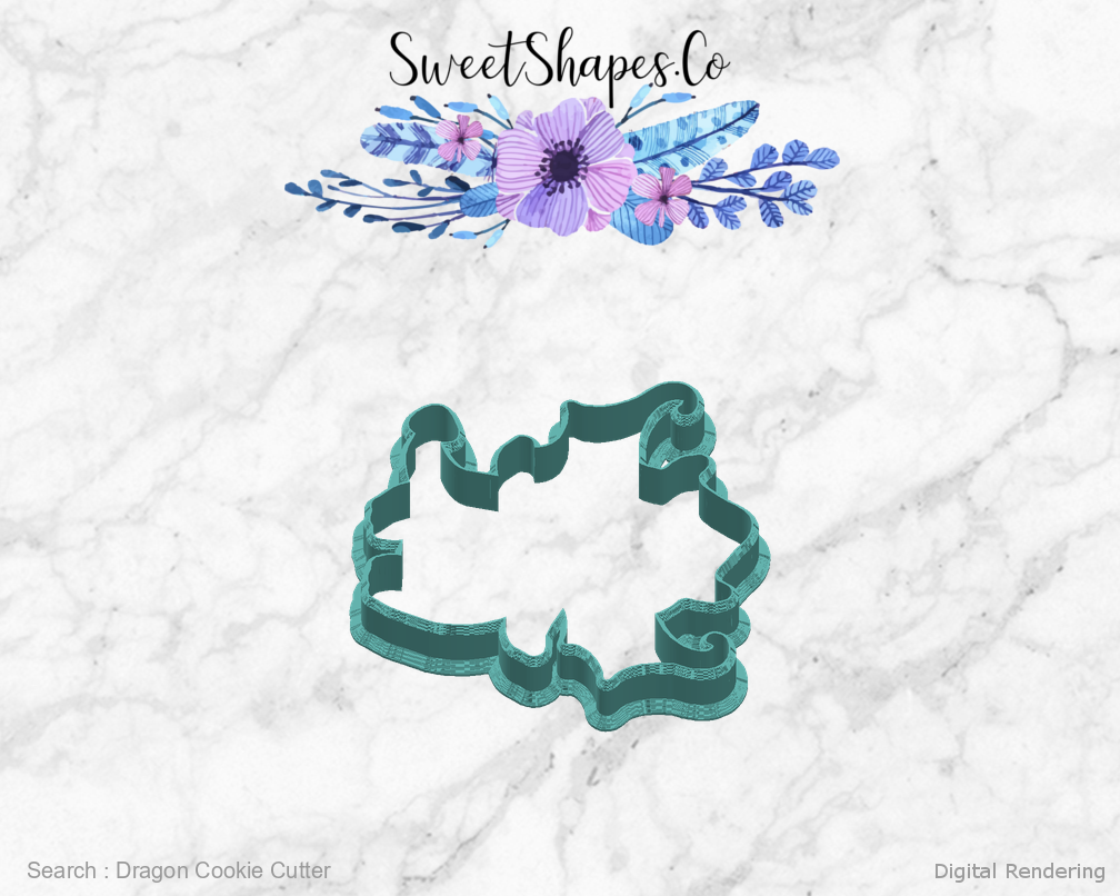 Dragon Cookie Cutter — right view