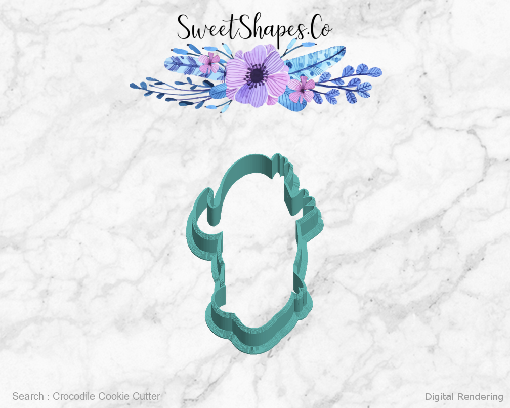Crocodile Cookie Cutter — left view
