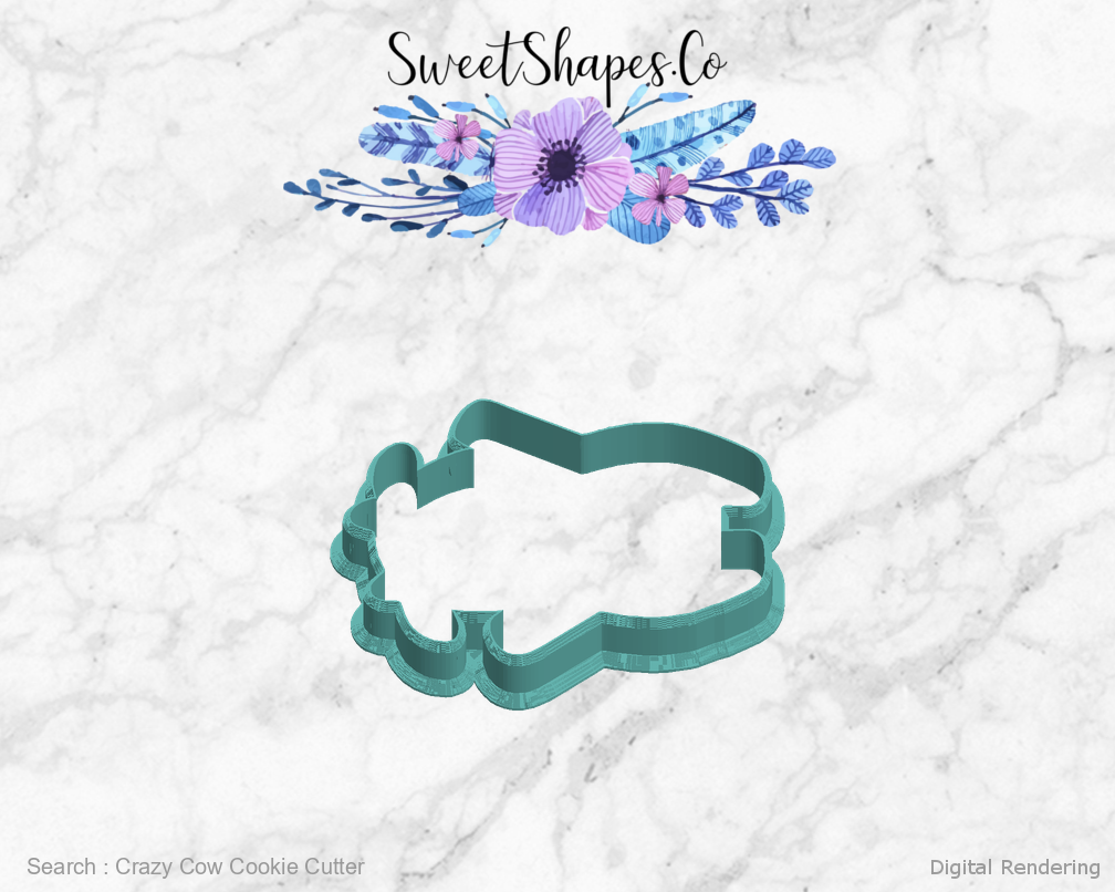 Crazy Cow Cookie Cutter — left view