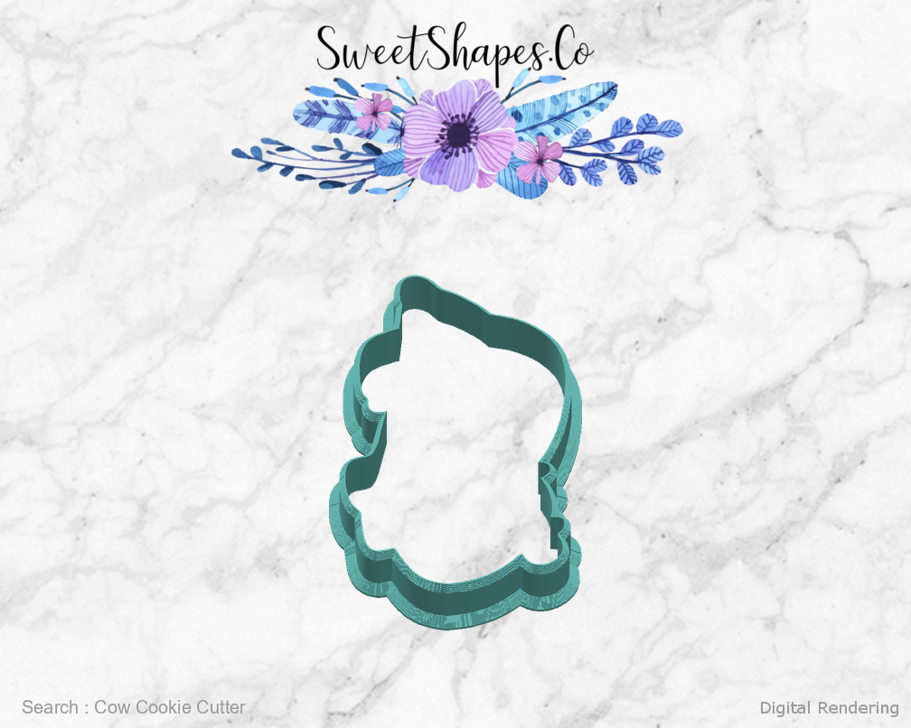 Cow Cookie Cutter — right view
