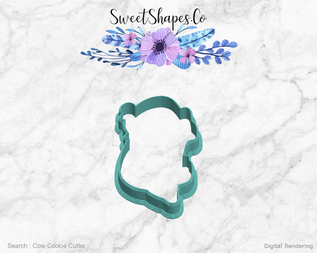 Cow Cookie Cutter — left view