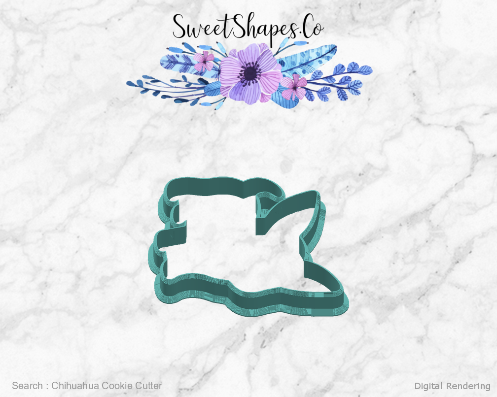 Chihuahua Cookie Cutter — right view
