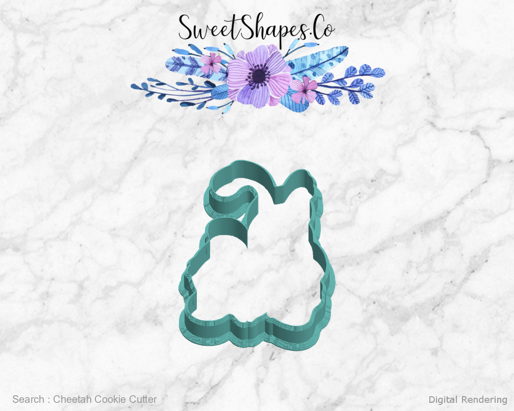 Cheetah Cookie Cutter — left view
