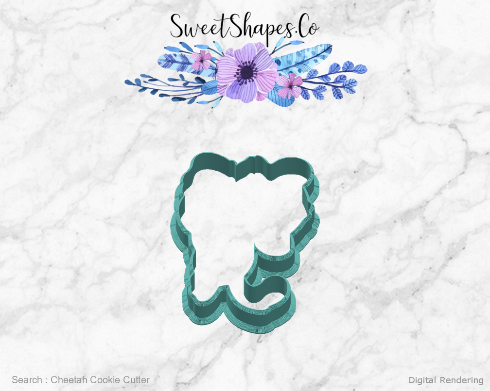 Cheetah Cookie Cutter — right view