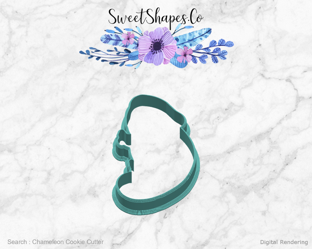 Chameleon Cookie Cutter — right view