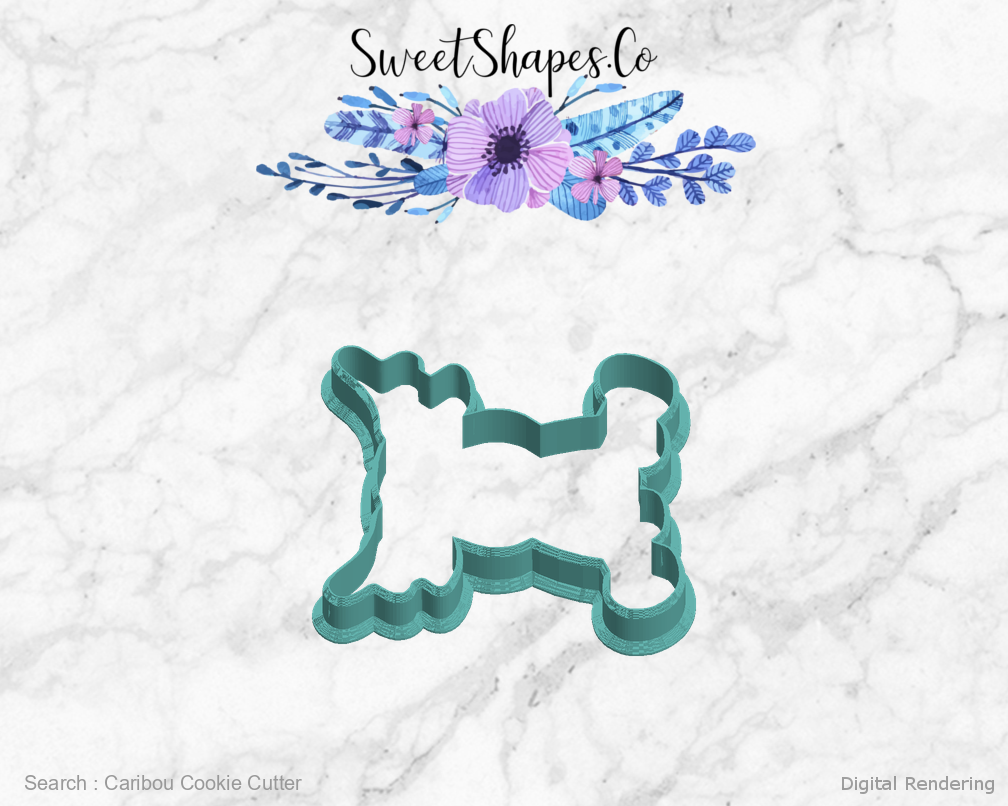 Caribou Cookie Cutter — left view