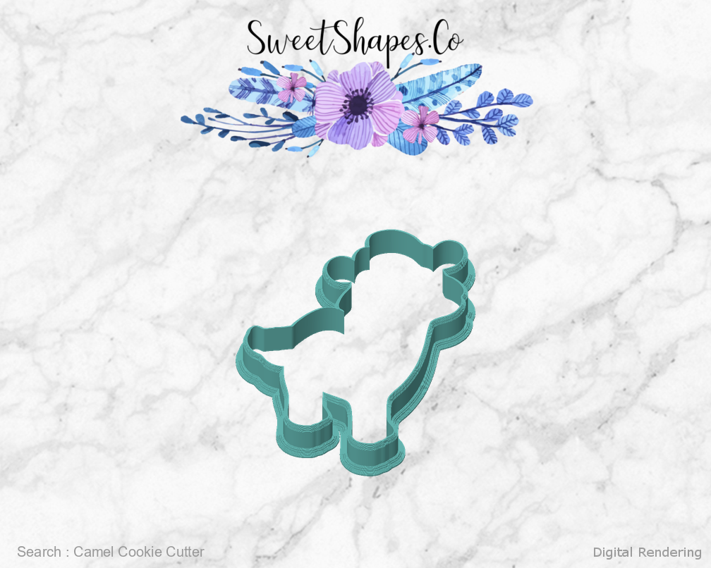 Camel Cookie Cutter — front view