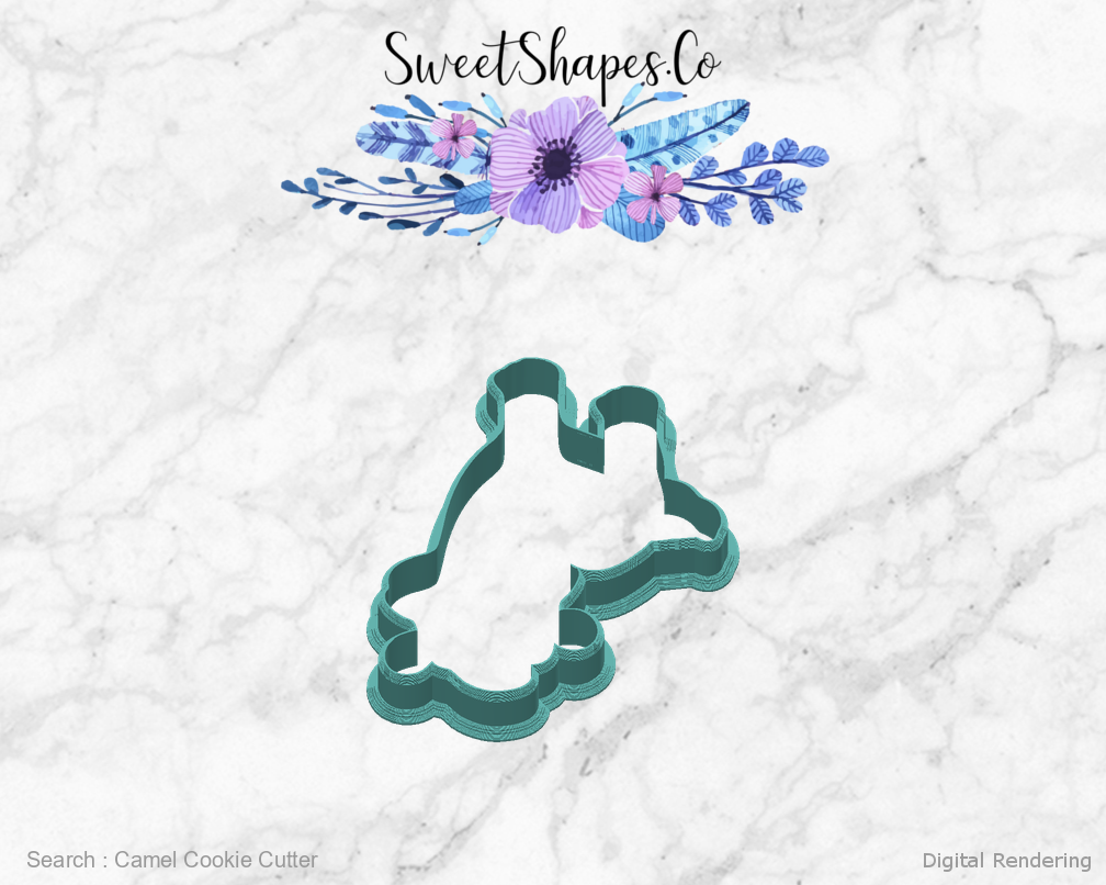 Camel Cookie Cutter — back view