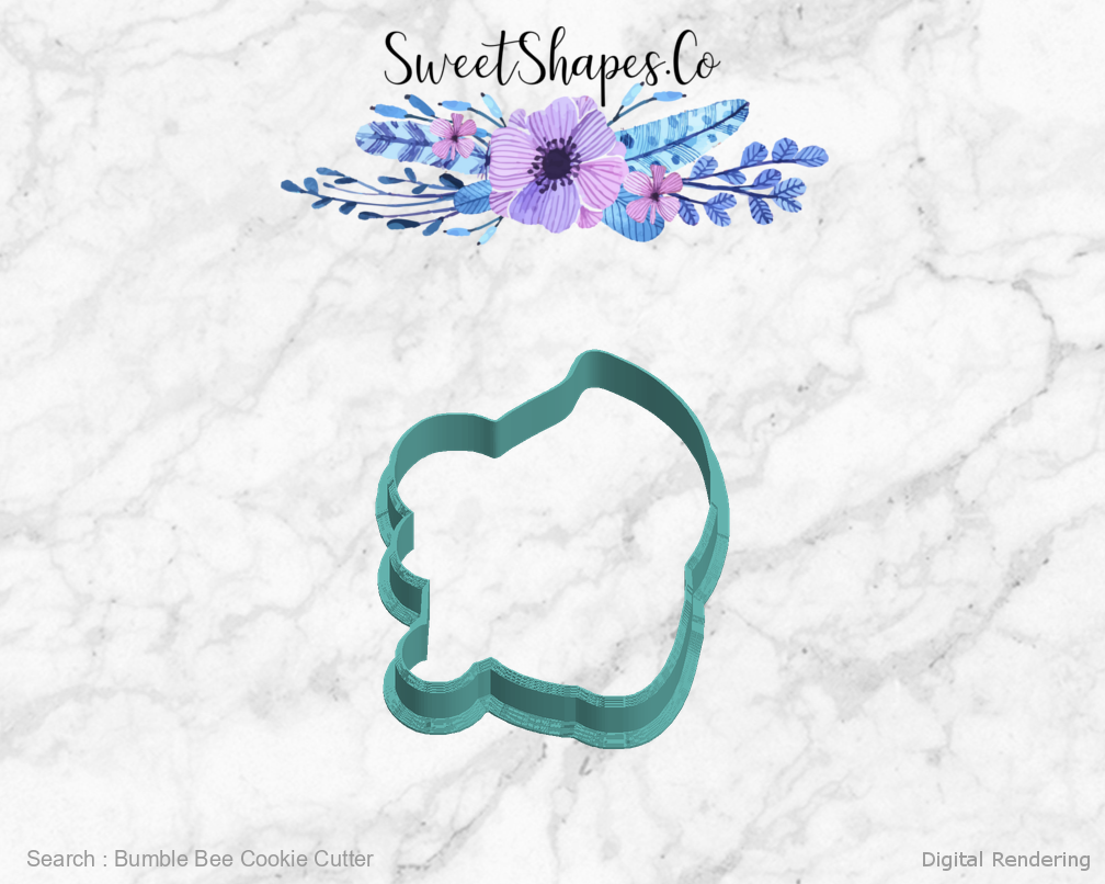 Bumble Bee Cookie Cutter — left view