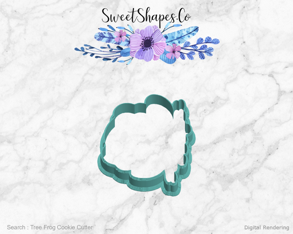Tree Frog Cookie Cutter — left view
