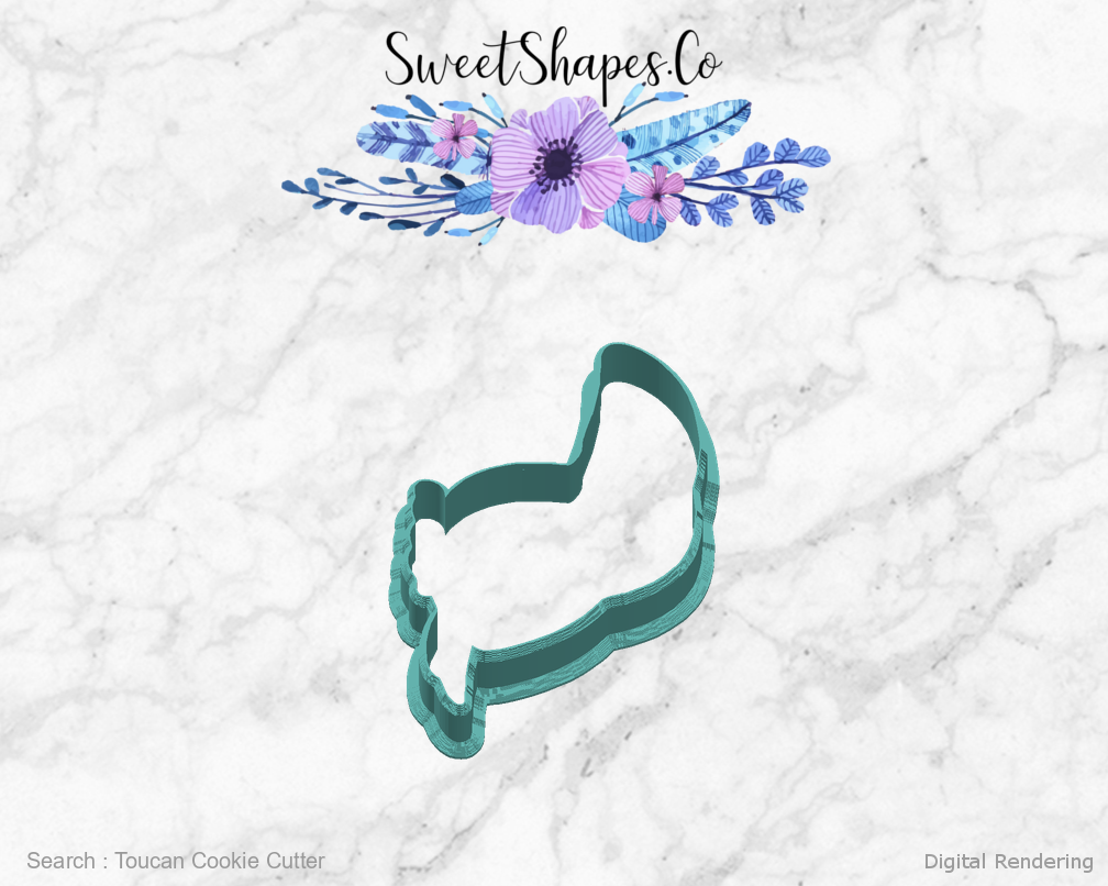 Toucan Cookie Cutter — right view