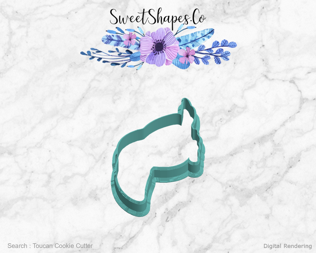 Toucan Cookie Cutter — left view