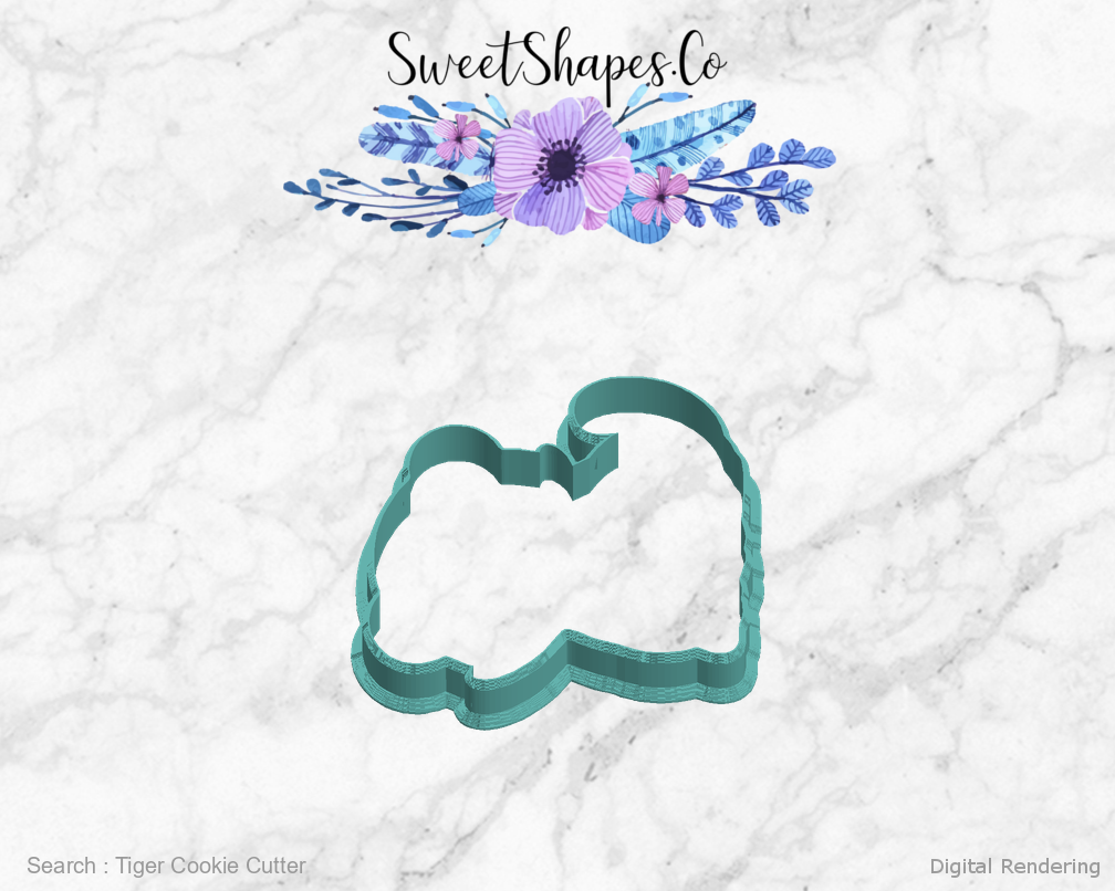 Tiger Cookie Cutter — left view