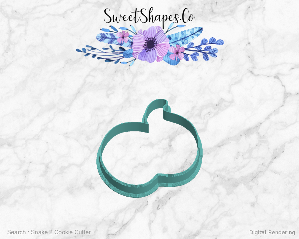 Snake 2 Cookie Cutter — left view