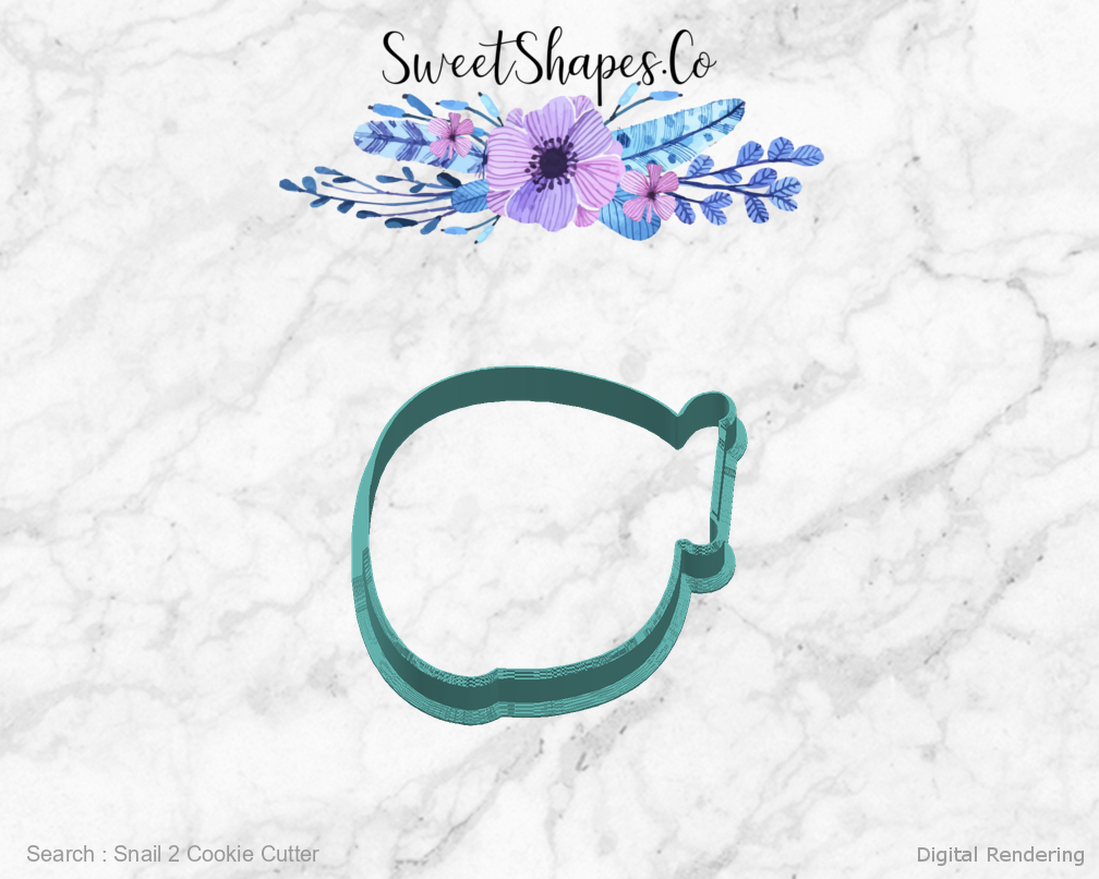 Snail 2 Cookie Cutter — right view