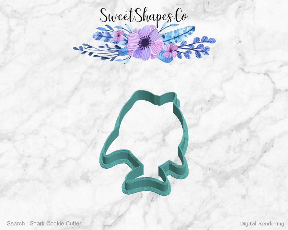 Shark Cookie Cutter — left view
