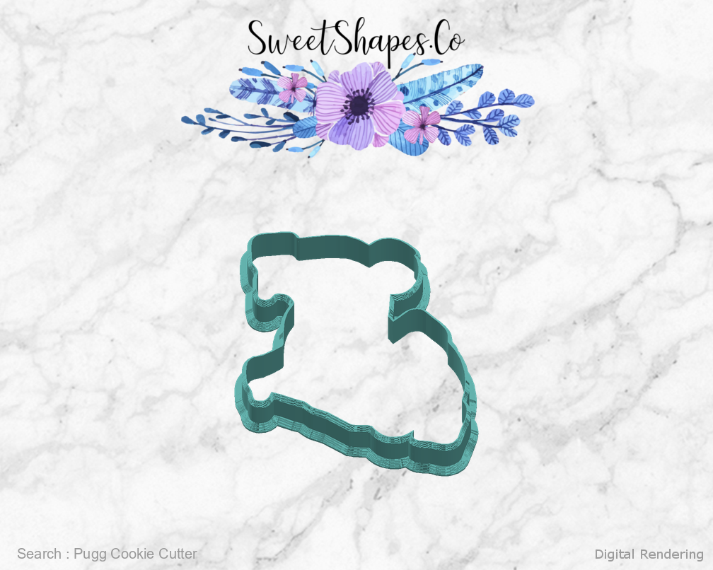 Pugg Cookie Cutter — right view