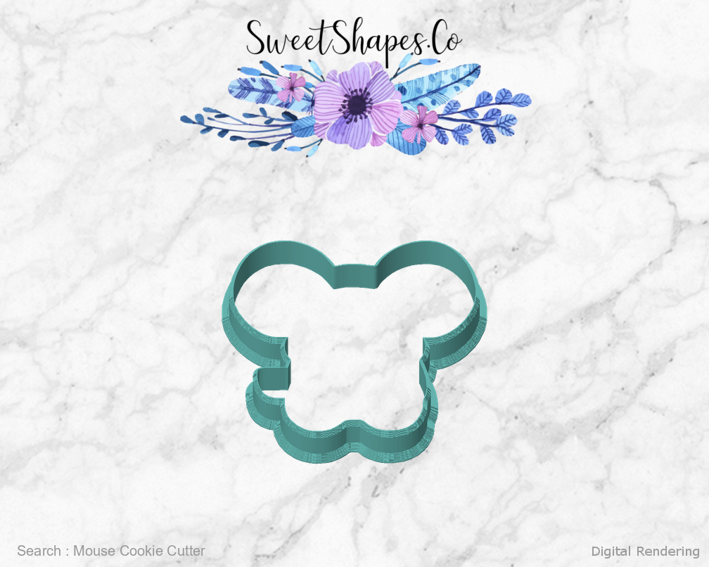 Mouse Cookie Cutter — front view
