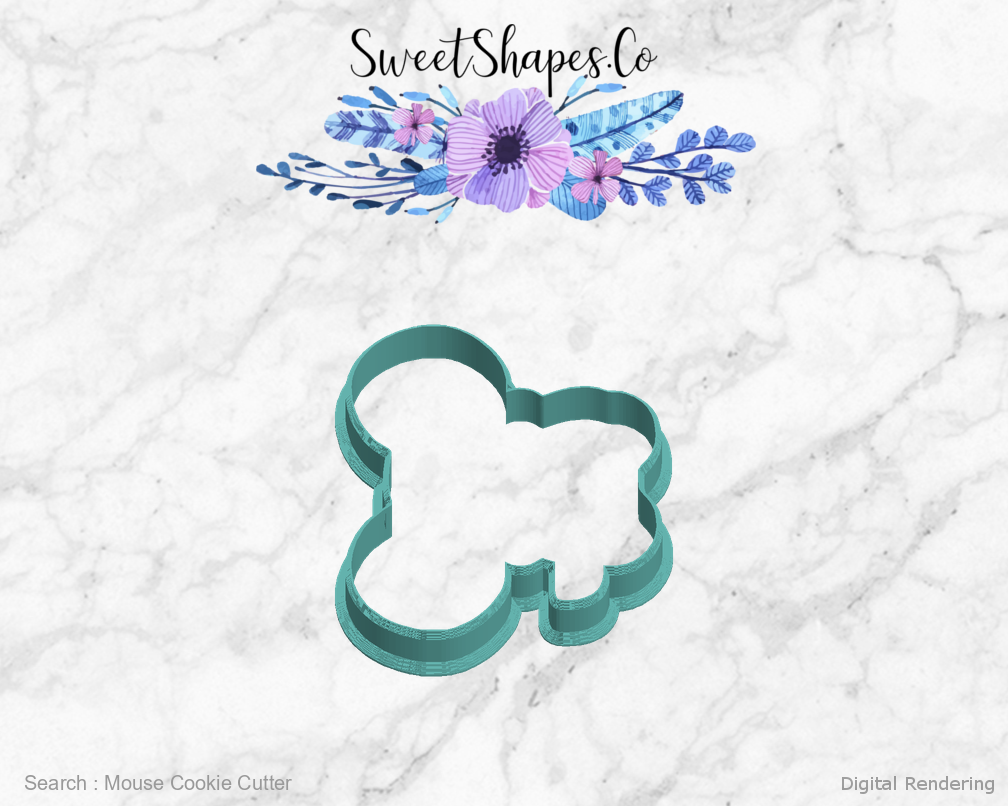Mouse Cookie Cutter — left view