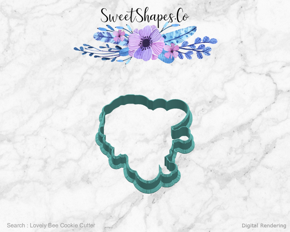 Lovely Bee Cookie Cutter — right view