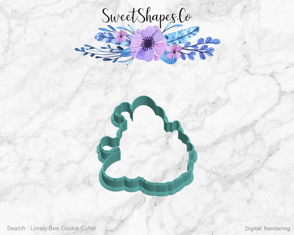 Lovely Bee Cookie Cutter — left view