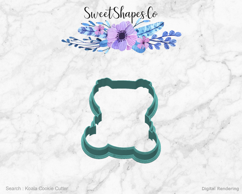 Koala Cookie Cutter — back view