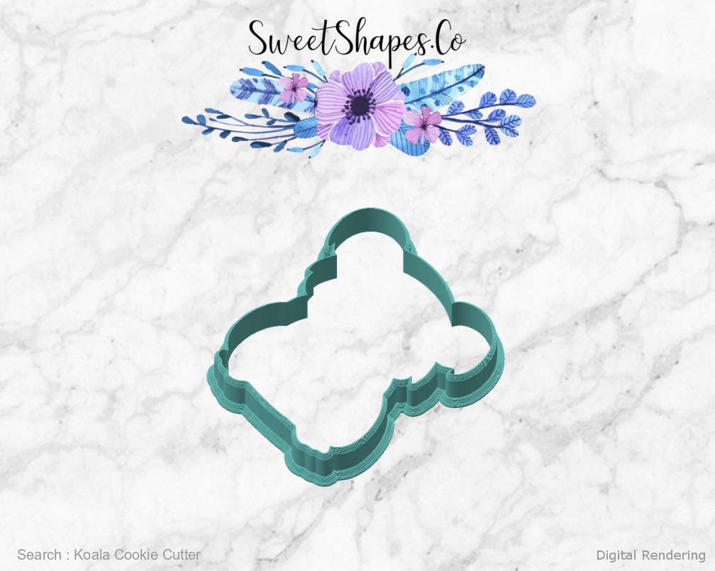 Koala Cookie Cutter — angled front view