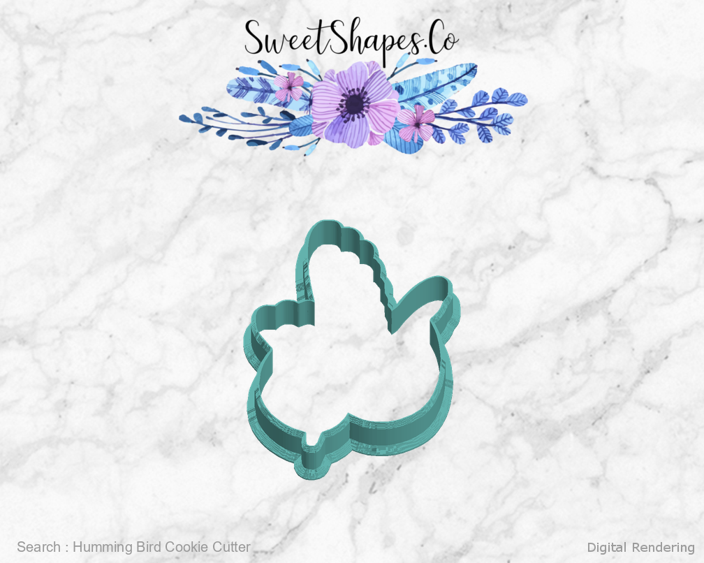 Humming Bird Cookie Cutter — left view