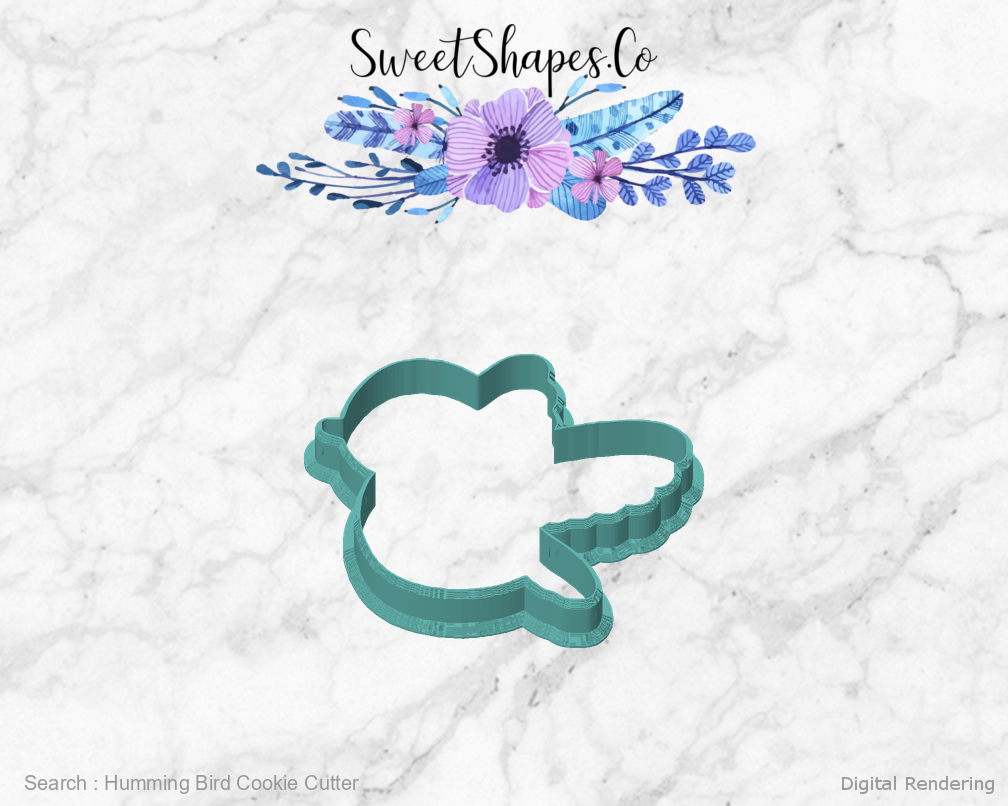 Humming Bird Cookie Cutter — front view