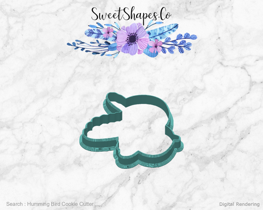 Humming Bird Cookie Cutter — back view