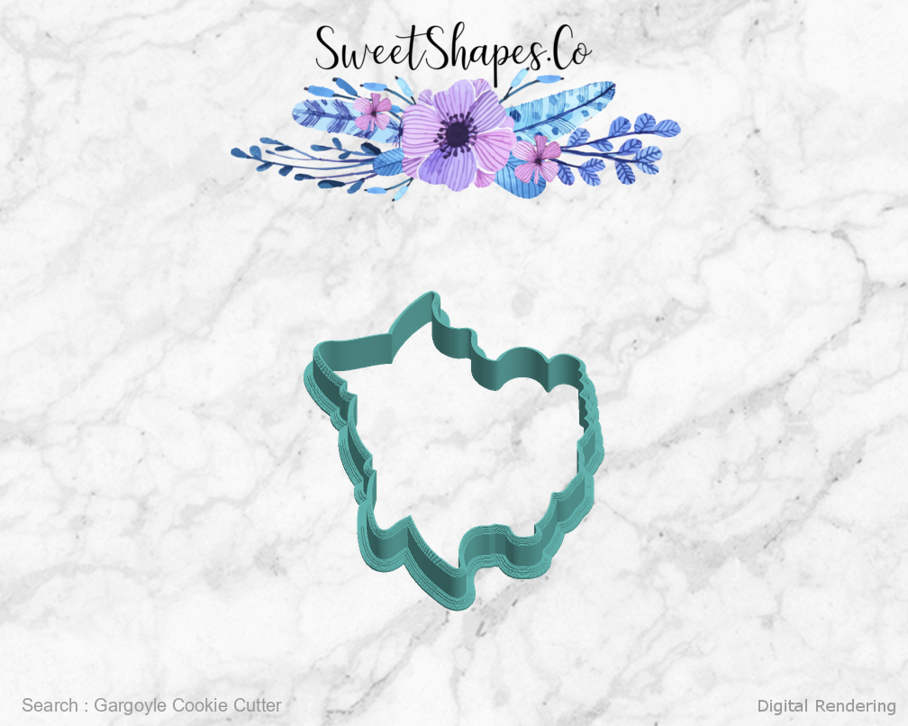 Gargoyle Cookie Cutter — left view