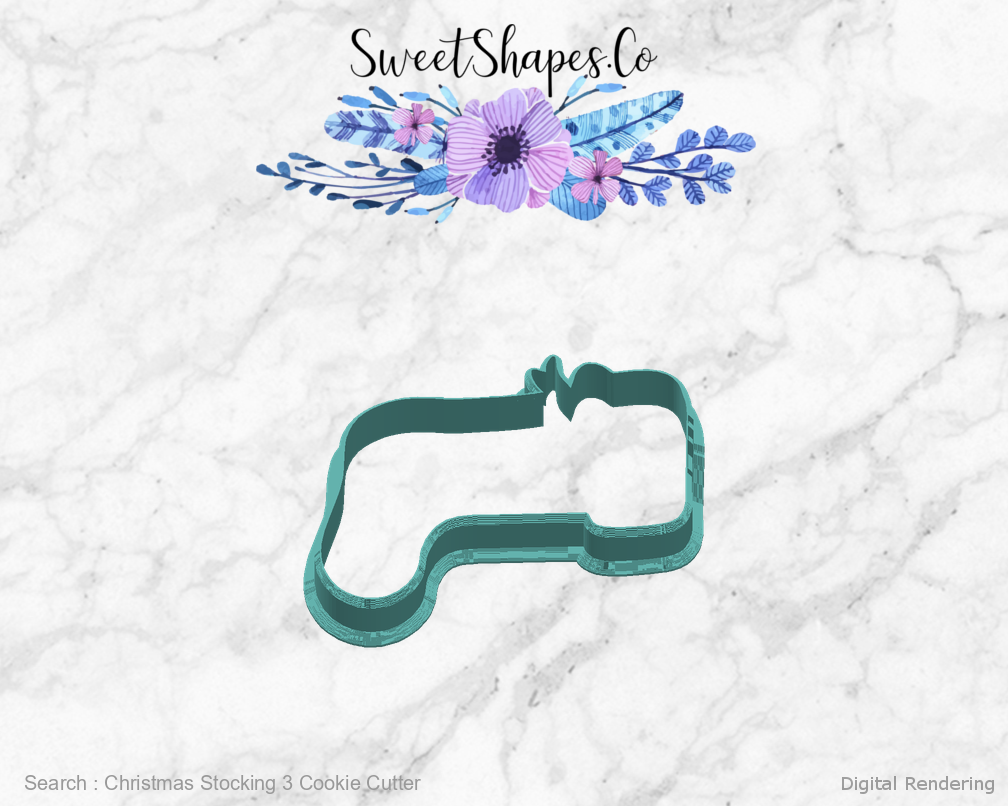 Christmas Stocking 3 Cookie Cutter — right view