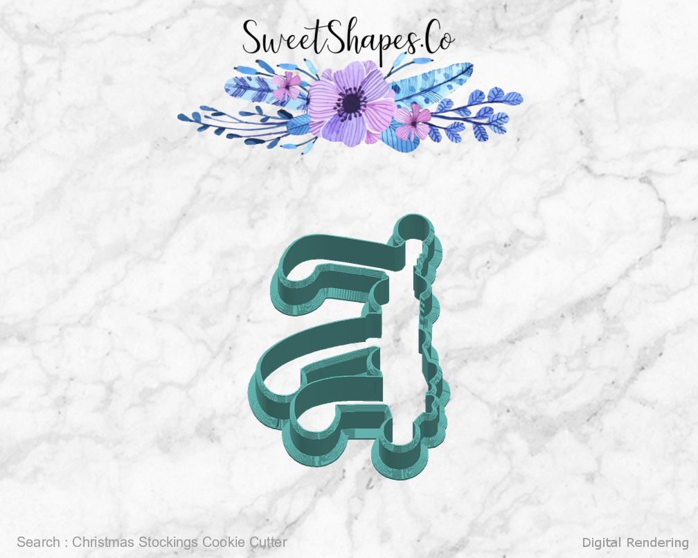 Christmas Stockings Cookie Cutter — right view