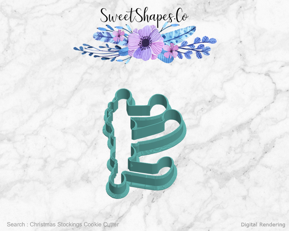 Christmas Stockings Cookie Cutter — left view