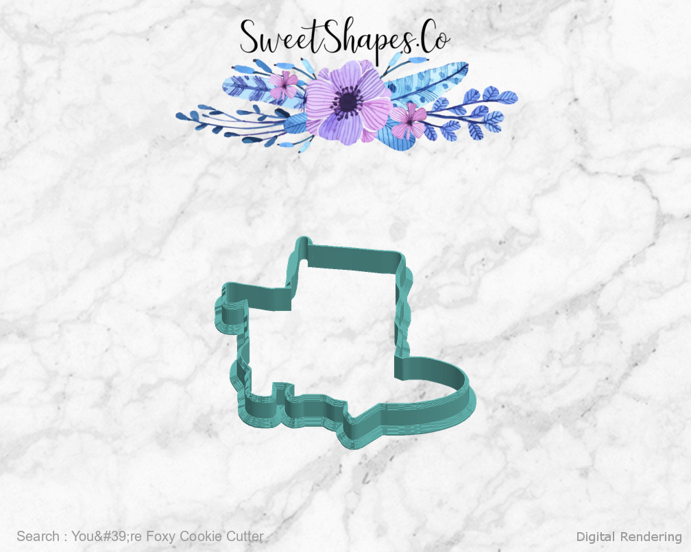 You're Foxy Cookie Cutter — left view