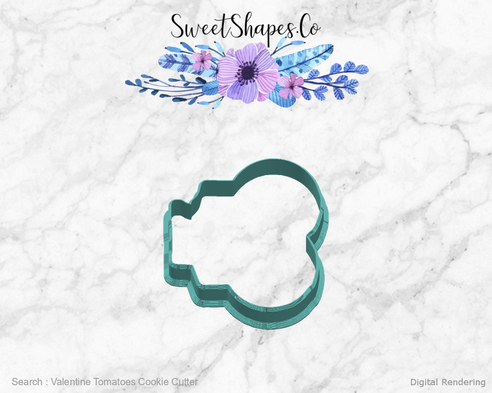 Valentine Tomatoes Cookie Cutter — right view